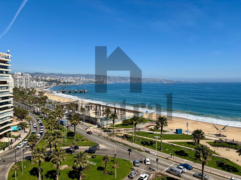 Espaçoso apartamento de frente para a praia e San Martin