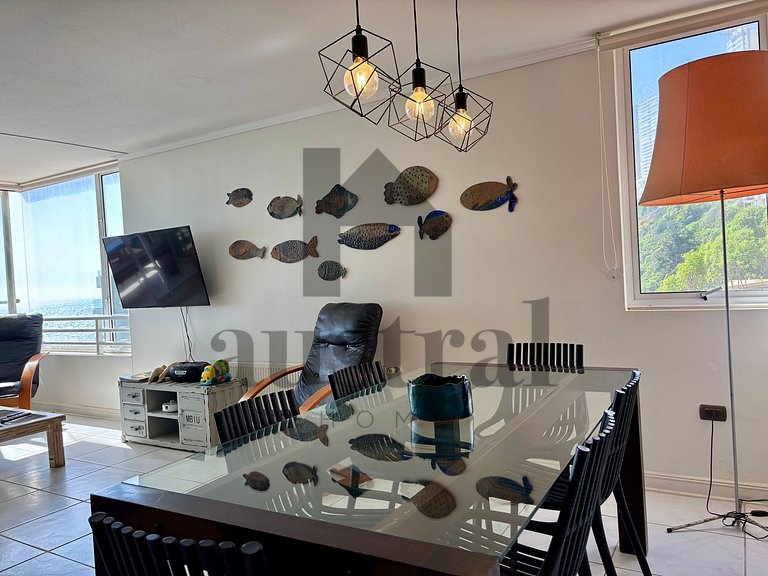 Apartamento à beira-mar com vista deslumbrante