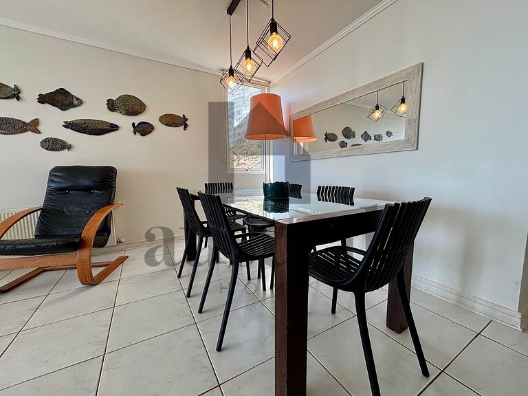 Apartamento à beira-mar com vista deslumbrante