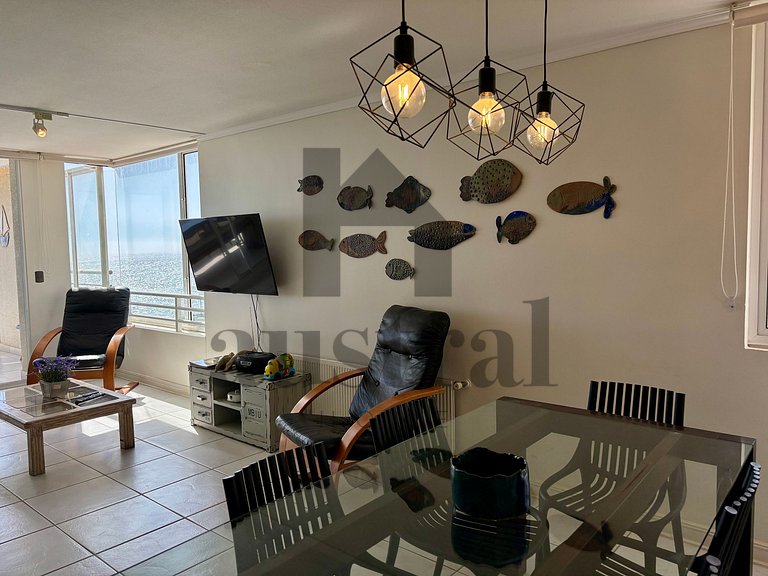 Oceanfront apartment with stunning view