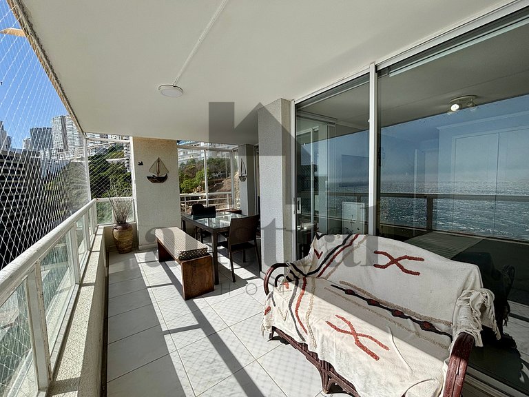 Apartamento à beira-mar com vista deslumbrante