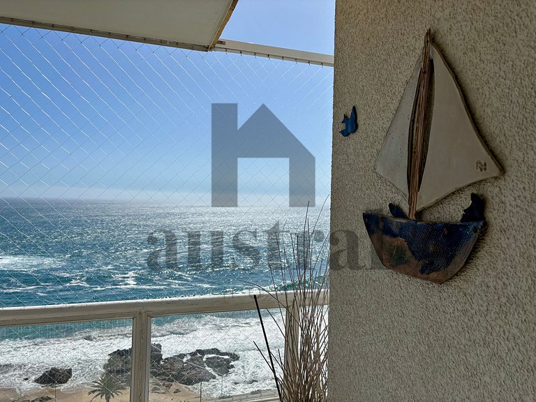 Apartamento à beira-mar com vista deslumbrante