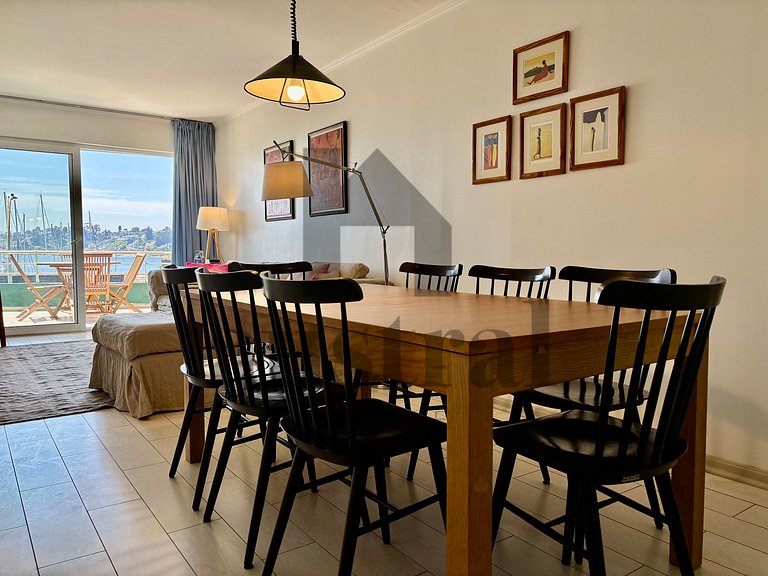 Espectacular depto full Vista al Mar Higuerillas