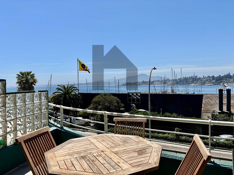 Espectacular depto full Vista al Mar Higuerillas