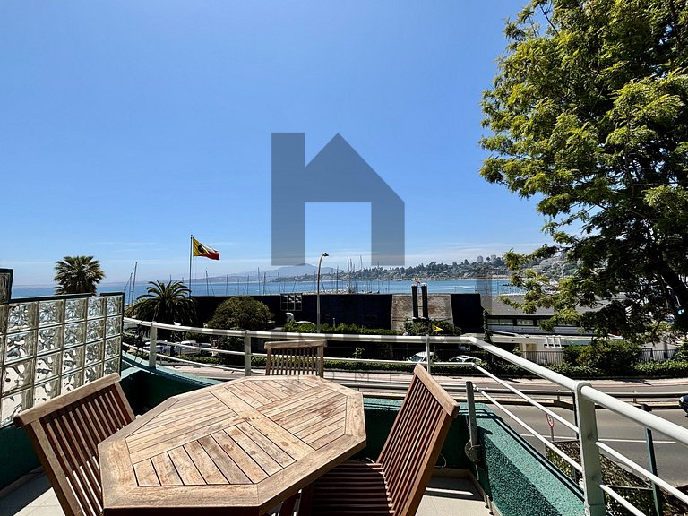 Espectacular depto full Vista al Mar Higuerillas