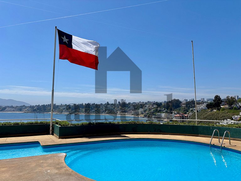 Espectacular depto full Vista al Mar Higuerillas