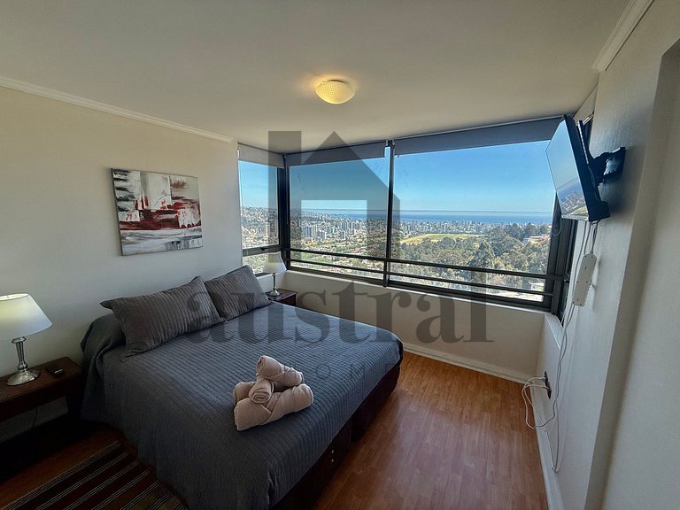 Precioso departamento con la mejor vista a Viña