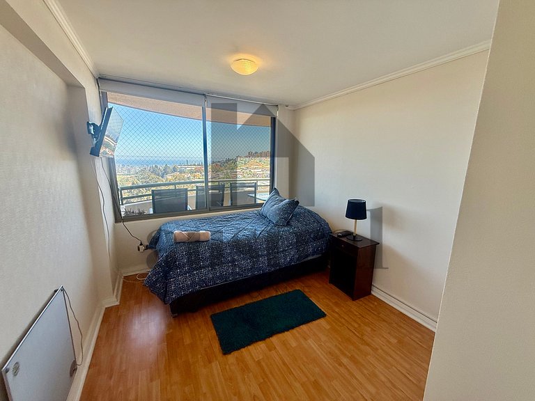 Lindo apartamento com a melhor vista de Viña