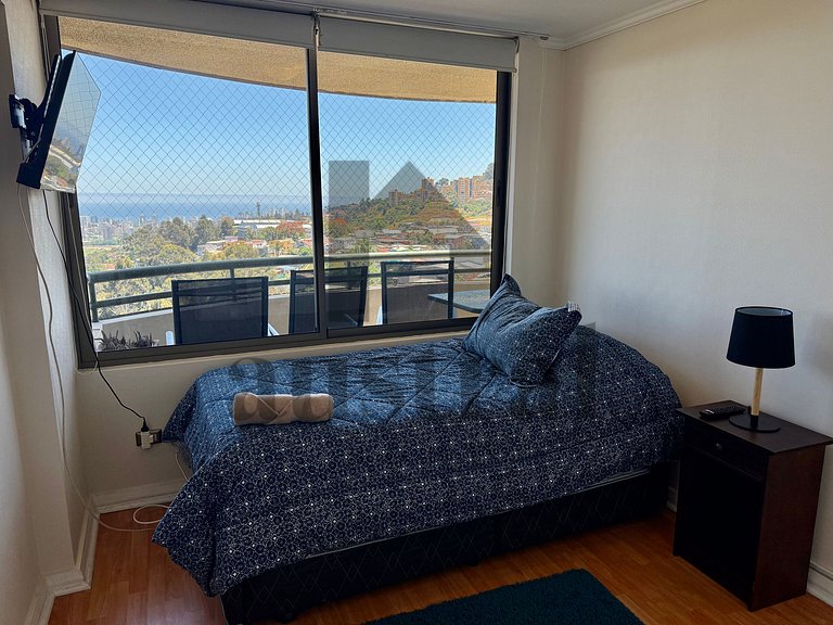 Lindo apartamento com a melhor vista de Viña