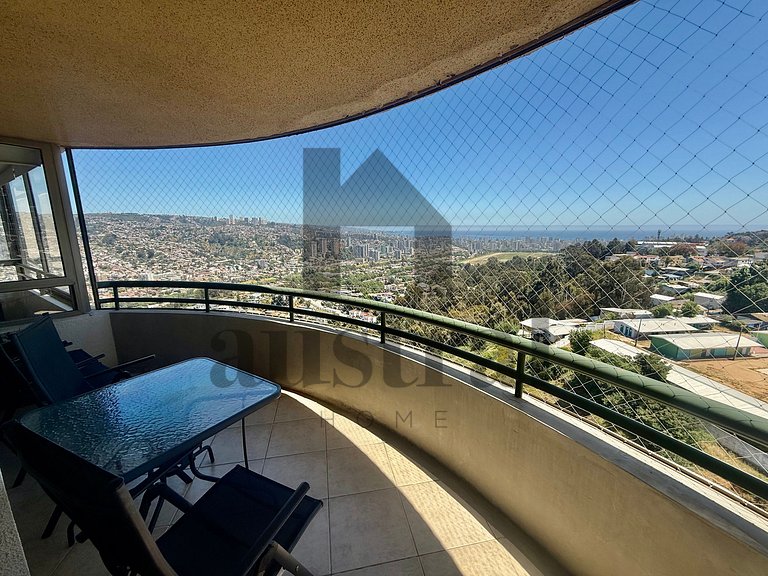 Precioso departamento con la mejor vista a Viña