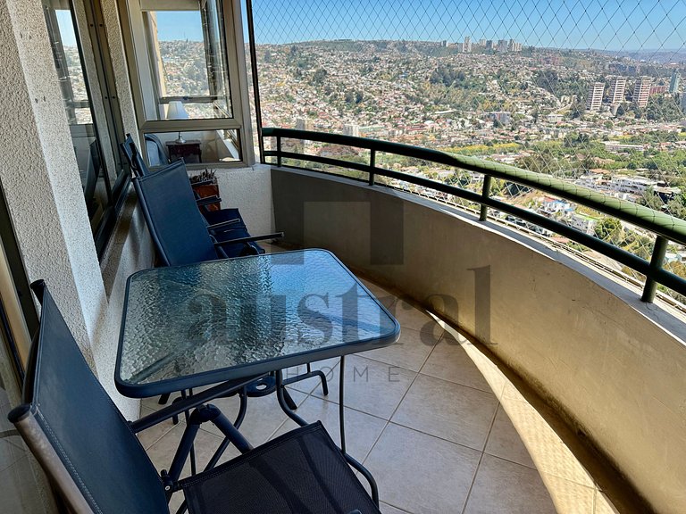 Precioso departamento con la mejor vista a Viña