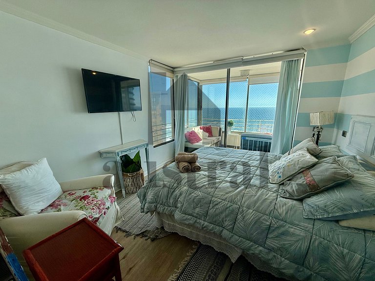 Amplio Depto, Hermosa Decoración y Vista al Mar