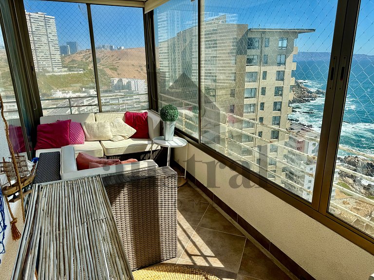 Amplio Depto, Hermosa Decoración y Vista al Mar