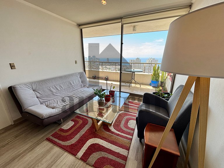 Hermosa vista al hacia el mar y Concón