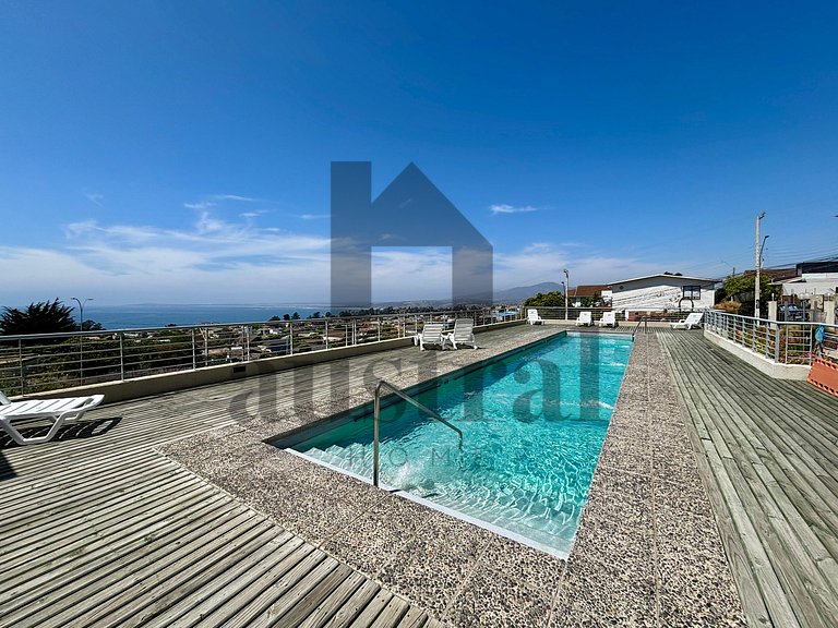 Beautiful view towards the sea and Concón