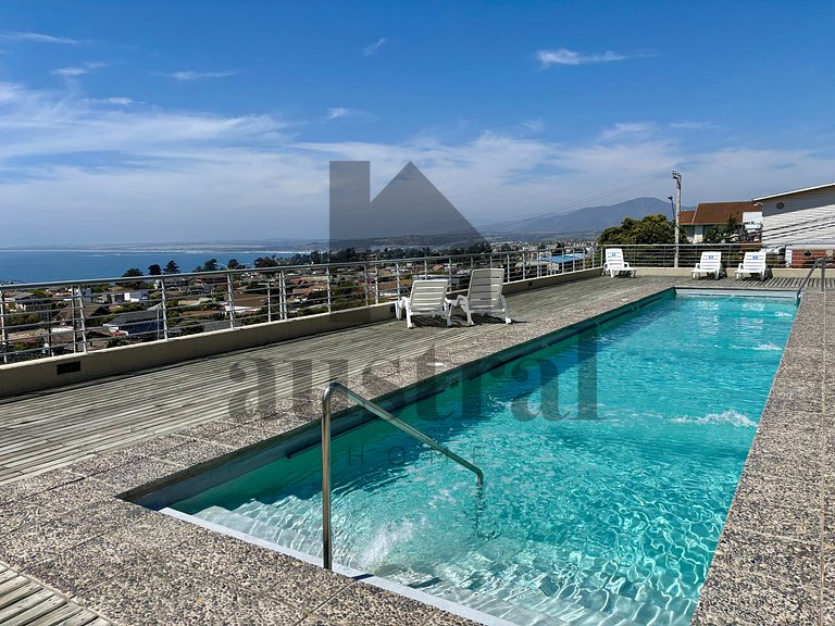 Beautiful view towards the sea and Concón