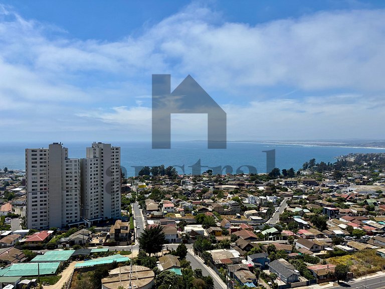 Beautiful view towards the sea and Concón