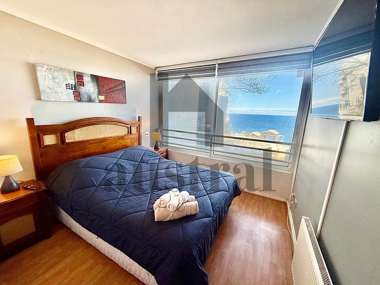 Lindo apartamento com vista para o mar