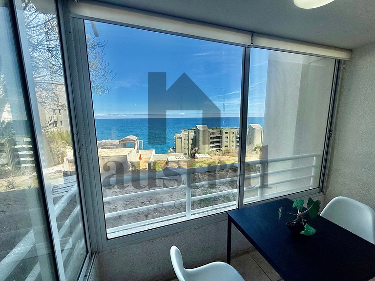 Lindo apartamento com vista para o mar