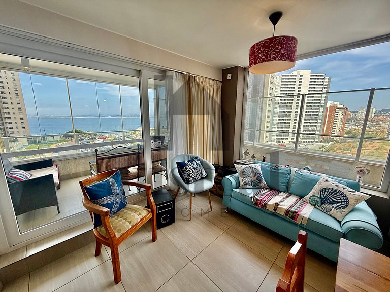 Apartamento com Linda Vista para o Mar