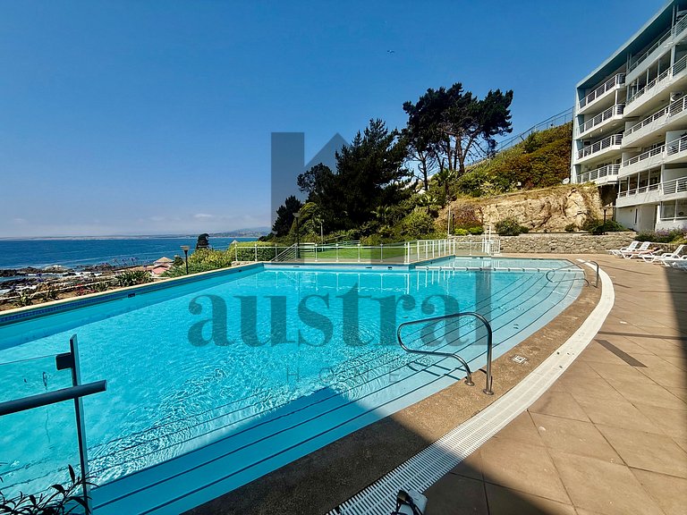 Vista clara e próximo à praia