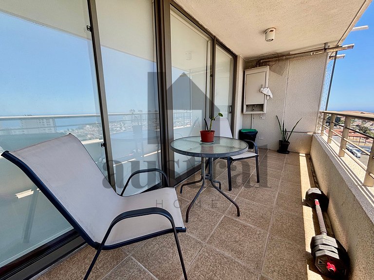 Beautiful view towards the sea and Concón