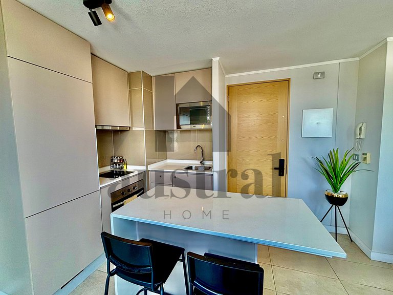 Hermoso depto estudio frente a Mall Plaza Egaña