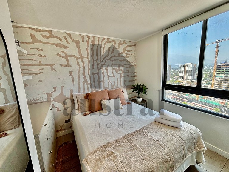 Hermoso depto estudio frente a Mall Plaza Egaña