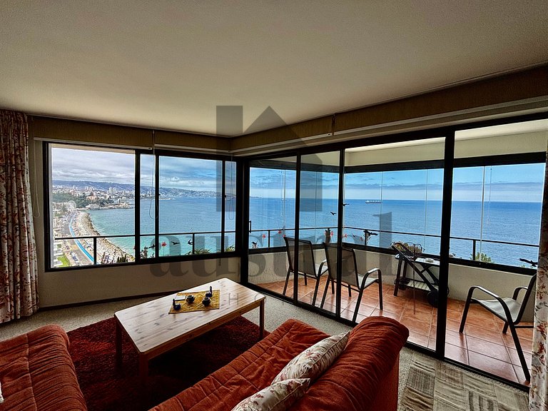 Depto Vista plena al Mar en Av San Martin