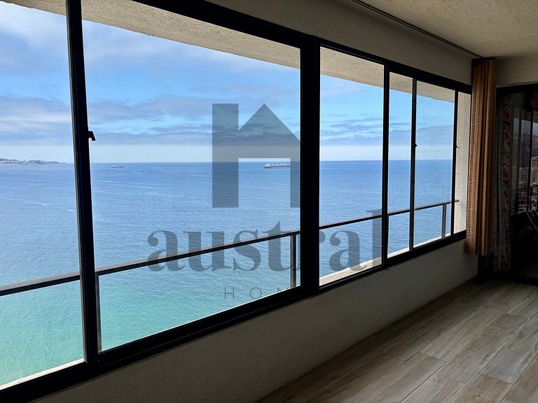 Depto Vista plena al Mar en Av San Martin