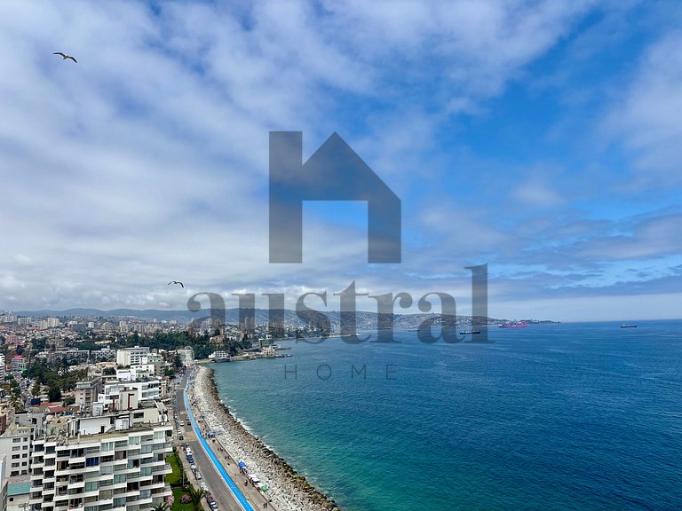 Depto Vista plena al Mar en Av San Martin