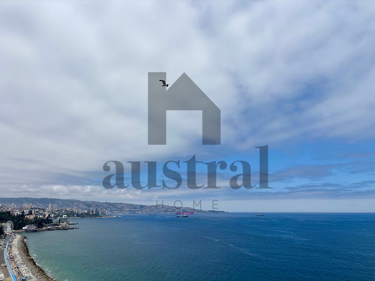 Depto Vista plena al Mar en Av San Martin