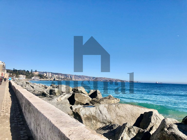 Depto Vista plena al Mar en Av San Martin