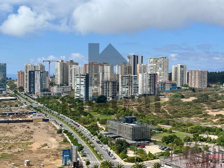 Depto en moderno edificio en Edmundo Eluchans