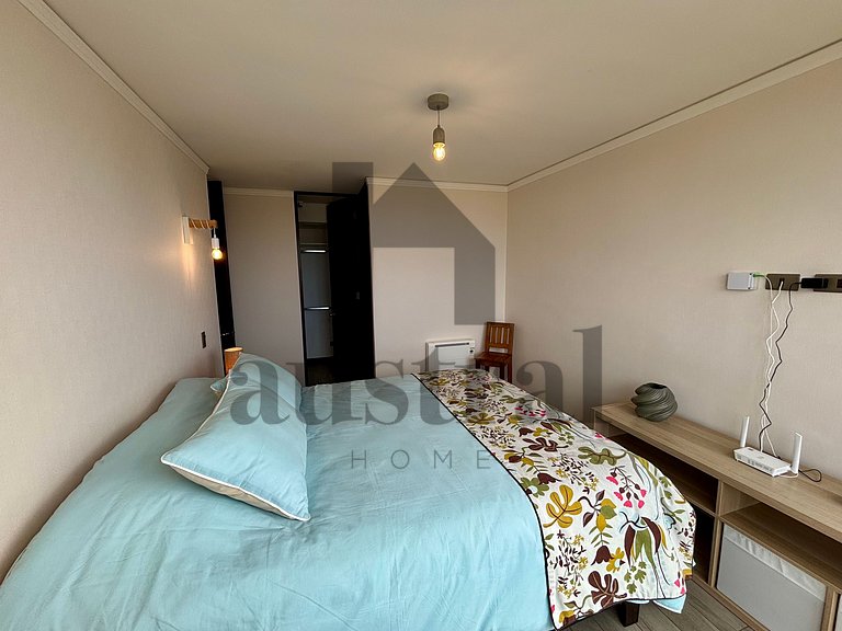 Depto em edifício moderno em Edmundo Eluchans