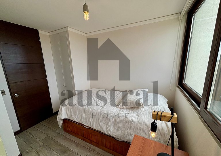 Depto em edifício moderno em Edmundo Eluchans