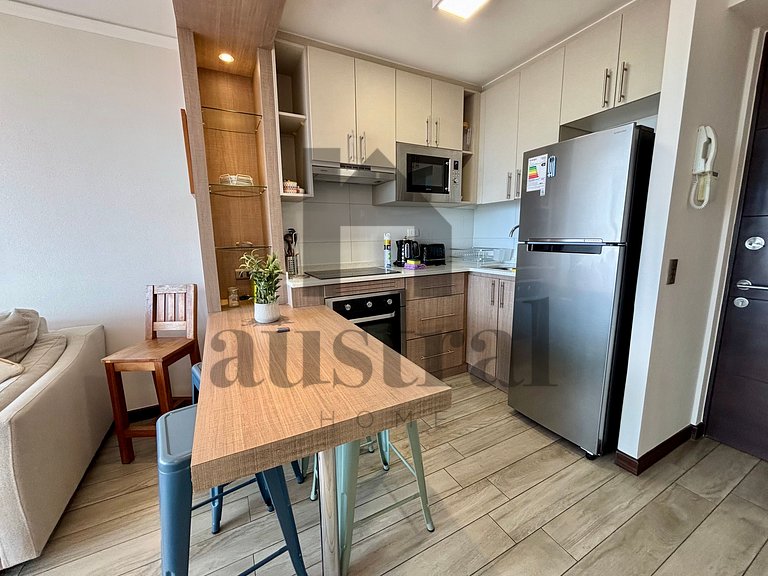 Depto en moderno edificio en Edmundo Eluchans