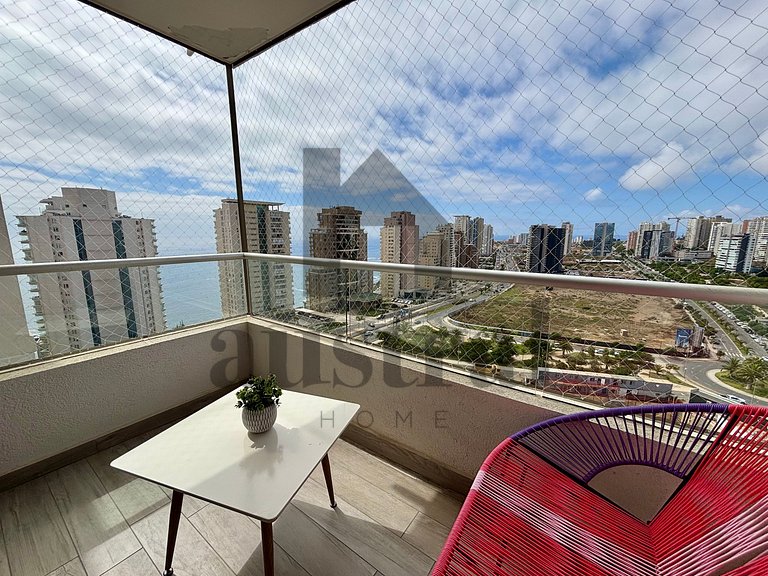 Depto em edifício moderno em Edmundo Eluchans