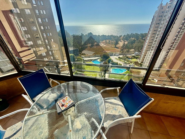 Apartamento maravilhoso com vista para o mar.