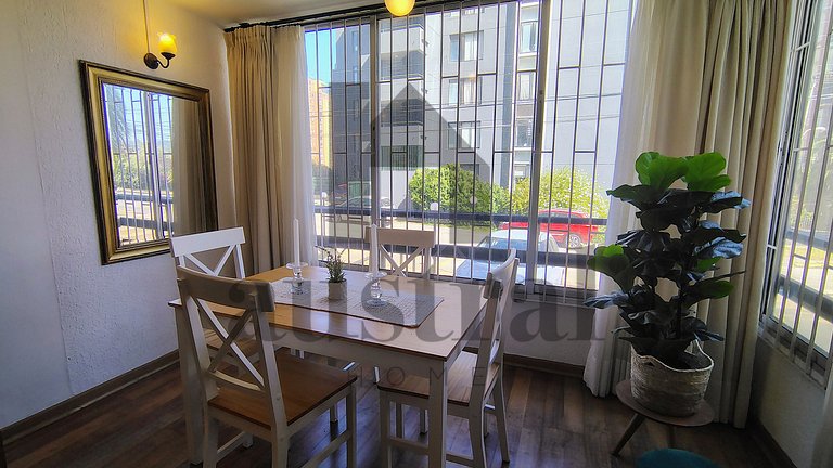 Apartamento térreo espaçoso em Jardin del Mar