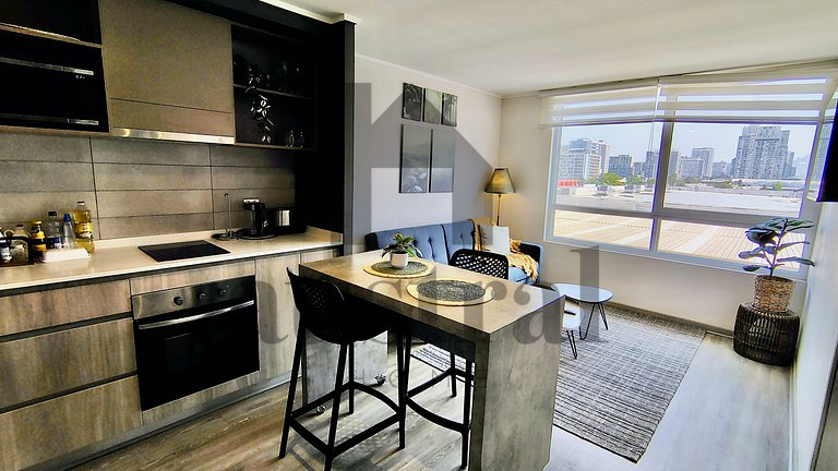 Modern apartment opposite Ñuble metro station