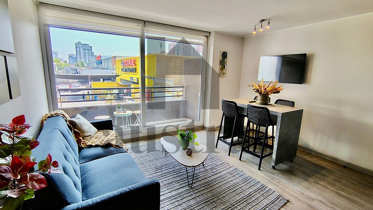 Modern apartment opposite Ñuble metro station