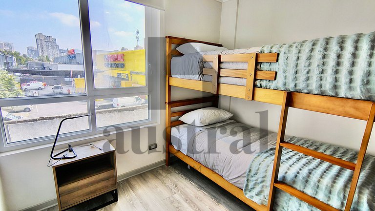 Modern apartment opposite Ñuble metro station