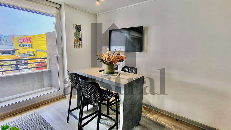 Modern apartment opposite Ñuble metro station