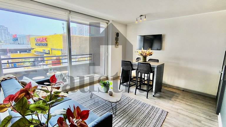 Modern apartment opposite Ñuble metro station