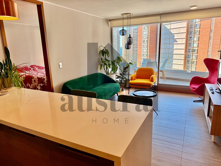 Moderno depto doble suite piscina temperada