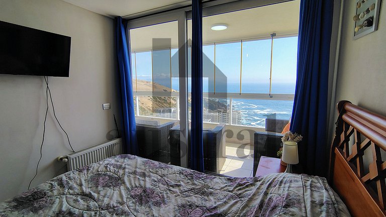 Apartamento vista extraordinária para o oceano.