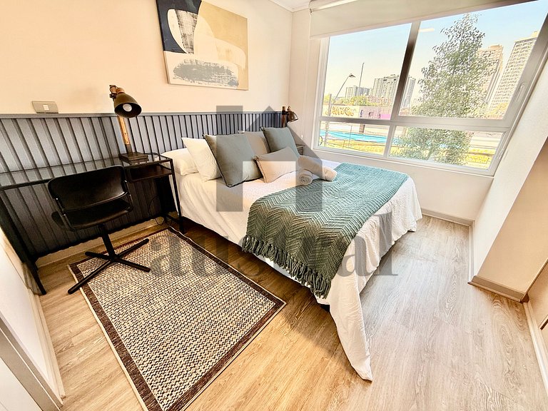 Decorated with parking near the National Stadium