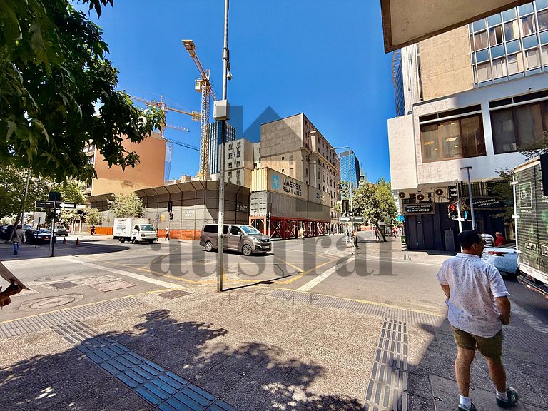 Department steps from Lastarria and Bellas Artes