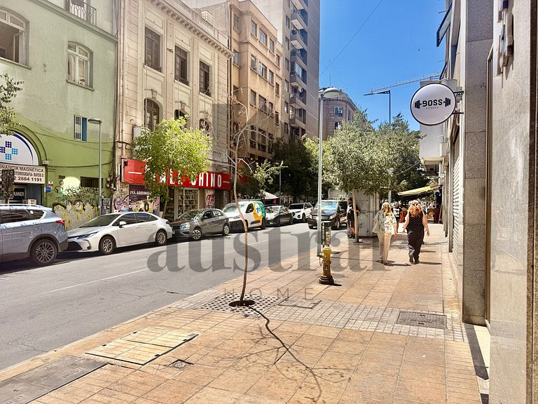 Department steps from Lastarria and Bellas Artes